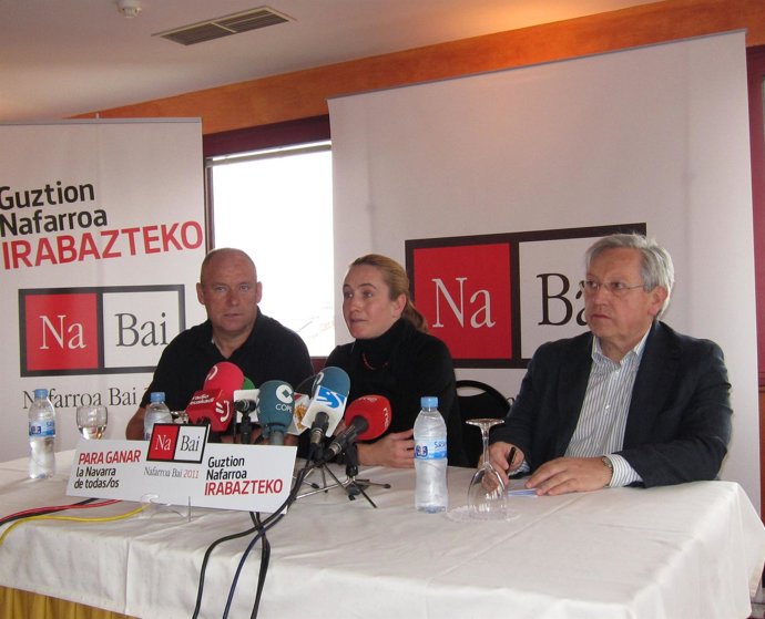 Los Candidatos De Nabai Txentxo Jiménez, Amaia Arrizabalaga Y Patxi Zabaleta
