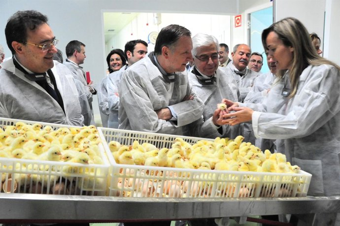 Iglesias Y Arguilé En La Planta Del Grupo Sada En Sástago