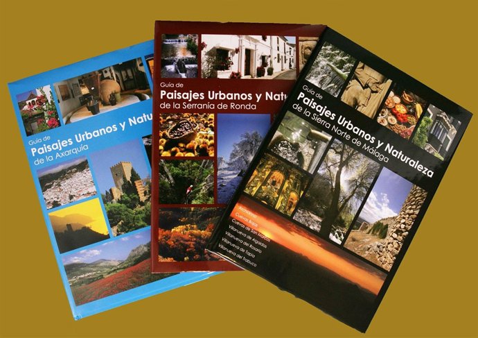 Portada De Los Libros Sobre Paisajes Urbanos Y Naturales De Málaga