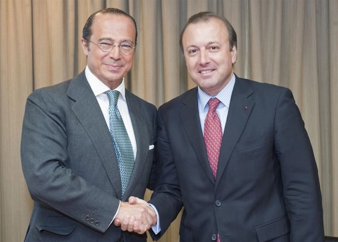 El presidente de Iberia, Antonio Vázquez y el secretario general de Turismo y Co