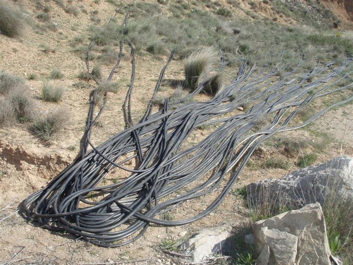 Parte Del Cable Robado De La Instalación De La Huerta Solar De Cabanillas