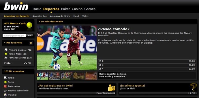 Página Web De Apuestas Deportivas Bwin