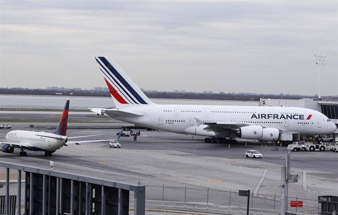 Airbus 380 De Air France En El JFK De Nueva York