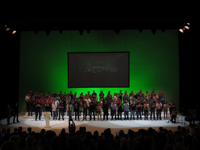Presentación de Bildu en San Sebastián.