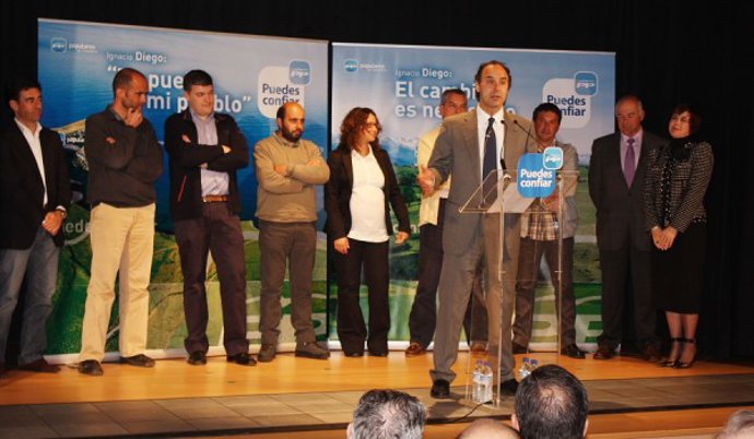 Candidatos PP cántabro en la zona del Nansa