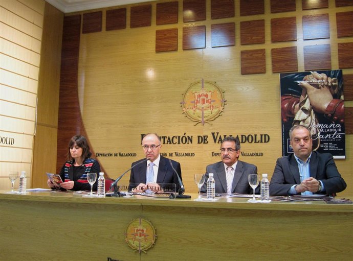 Ruiz Medrano y García durante la presentación de los actos de Semana Santa