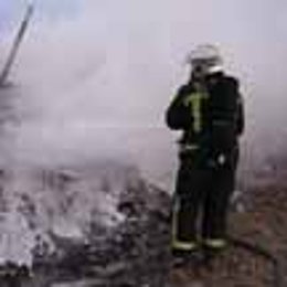 Un Momento De La Extinción De Incendio