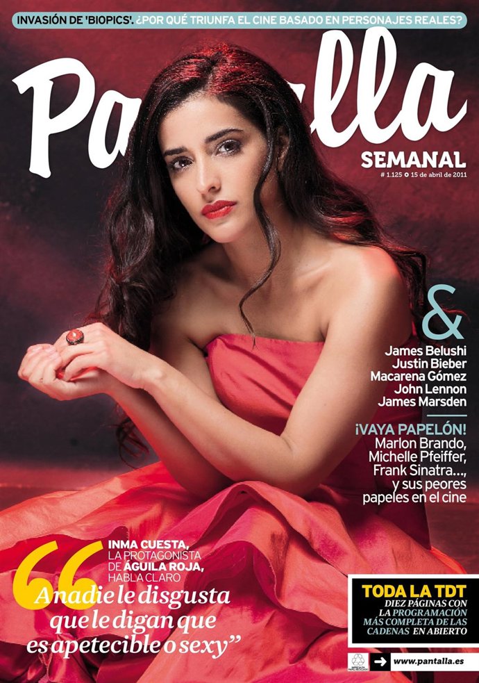 La Actriz Inma Cuesta En La Portada De La Revista Pantalla