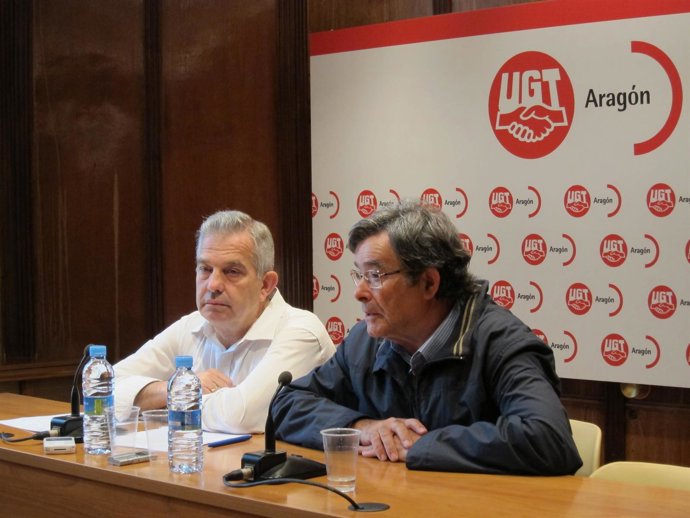El Secretario General De MCA-UGT España, Manuel Fernández, Y Su Homólogo Aragoné