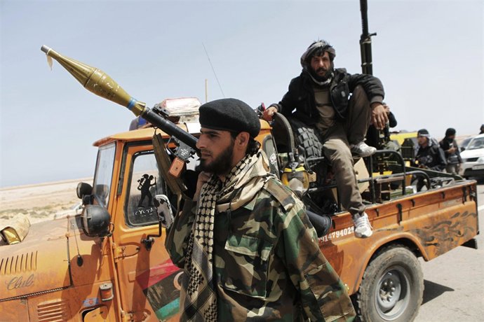Rebeldes en Libia