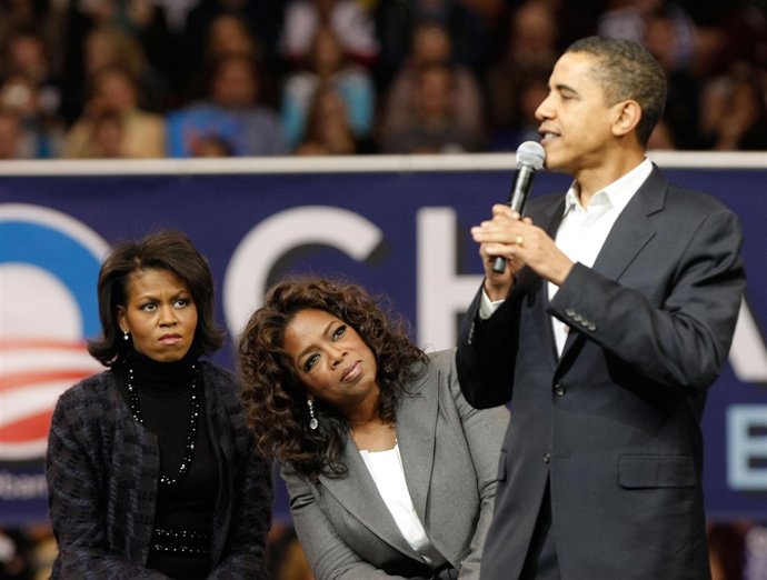 Los Obama Con Oprah