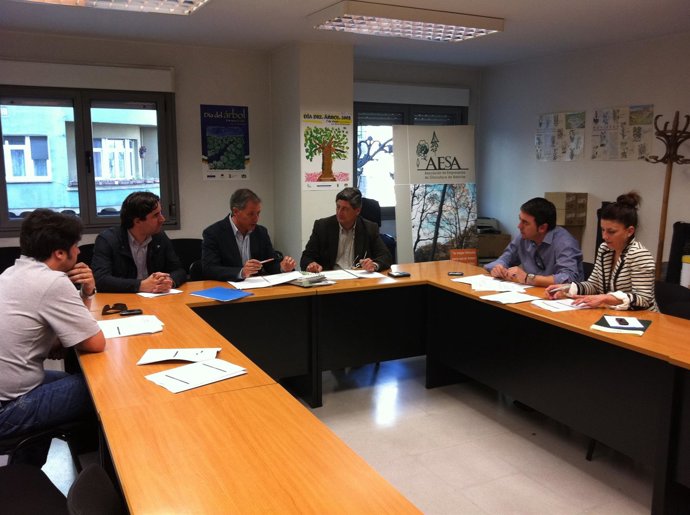 Reunión de Morales (Ideas) con la Asociación Asturiana de Empresas Forestales 
