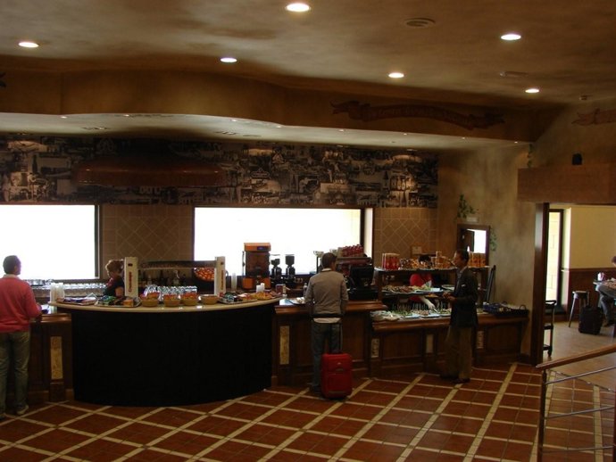 Cervecería Gambrinus del aeropuerto de Sevilla.