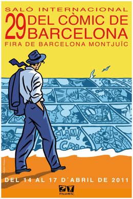 Cartel del 29º Salón del cómic de Barcelona