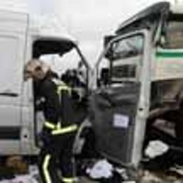 Un Momento De La Intervención De Los Bomberos