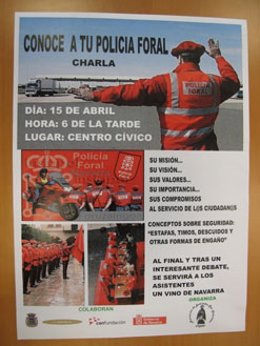 Cartel Anunciador De La Charla. 