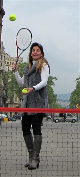 Sánchez Vicario, En El Saque De Honor Del Barcelona Ladies Open