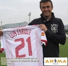 Luis Enrique Dona Sus Camisetas A Favor De La Fundación Anima