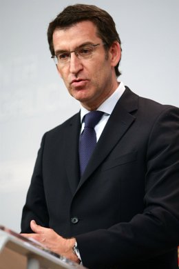 alberto nunez feijoo informa en rolda de prensa sobre os asuntos abordados na re