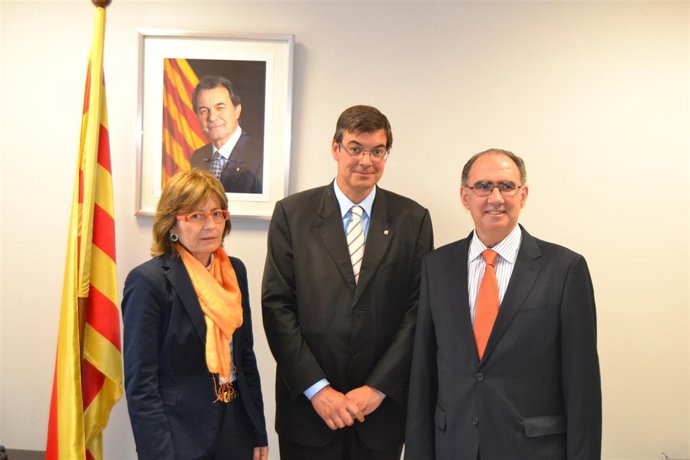 De Izquierda A Derecha, Maria Jesús Cabrero, Salvador Jorba Y Marià Morera