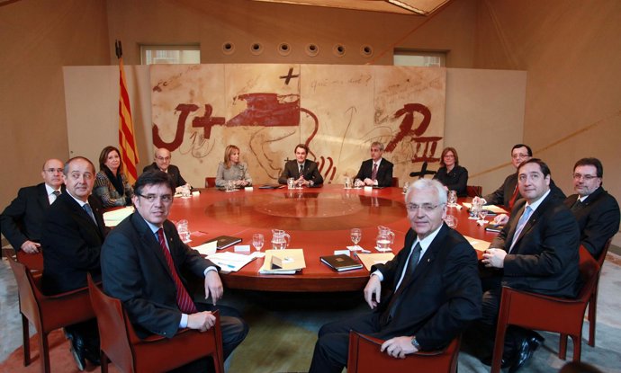 Consell Executiu presidido por Artur Mas