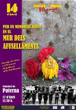 Cartel De Los Actos Conmemorativos Del Aniversario De La República.