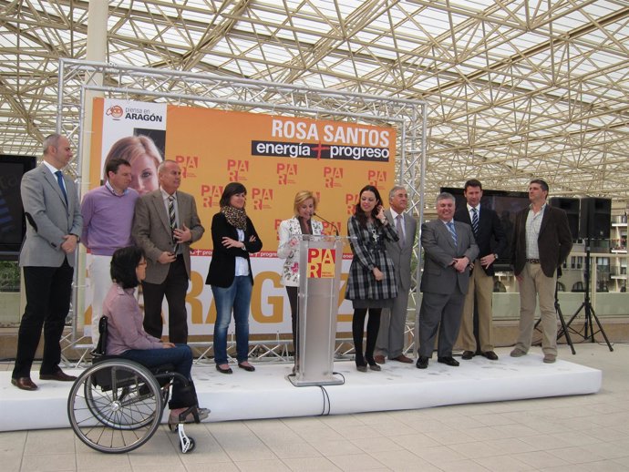 Rosa Santos Presenta La Candidatura Del PAR En Zaragoza