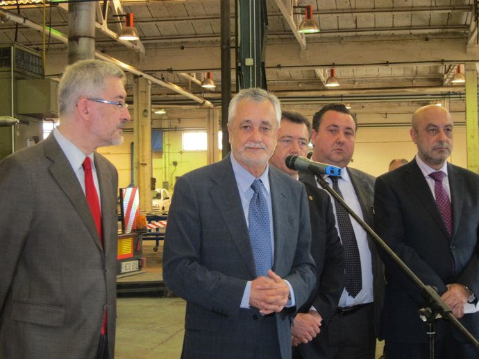 El Presidente De La Junta De Andalucía, José Antonio Griñán, En Linares (Jaén)