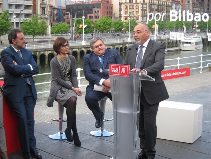 José Antonio Pastor, Junto A Los Candidatos Al Ayuntamiento De Bilbao.