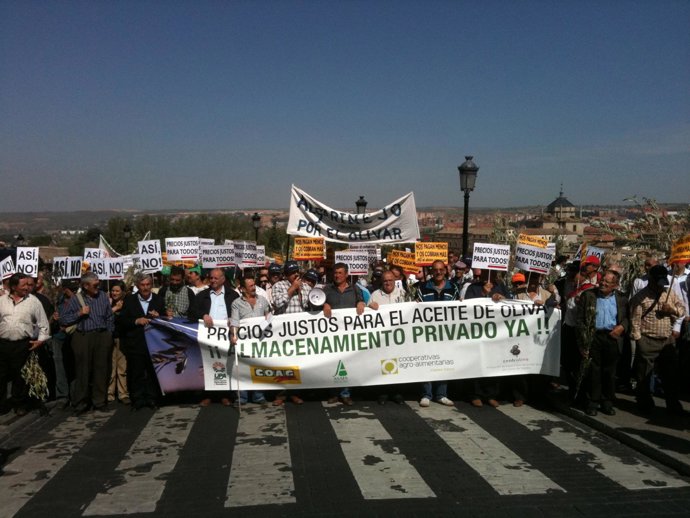 Manifestación Olivareros En Toledo