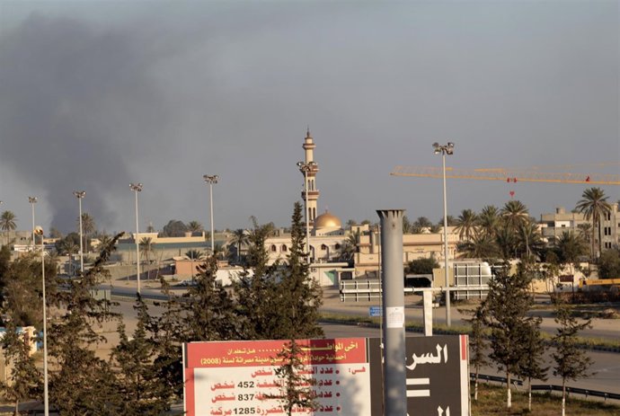 Bombardeos En La Ciudad Libia De Misrata