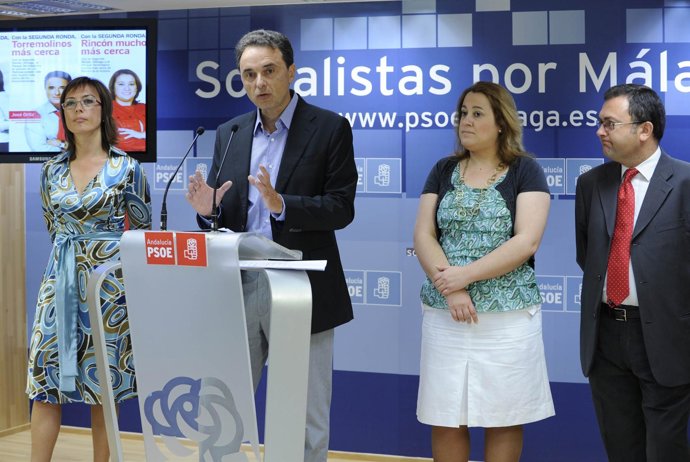 Rueda De Prensa De Heredia, Gámez, Ortíz Y Anaya En Málaga             