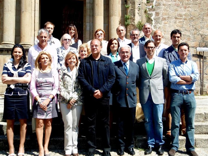 15 Abril Foto Visita Aparicio Con Monago A Plasencia