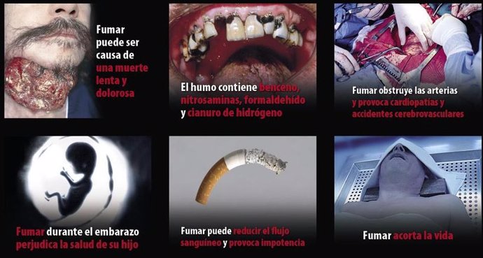 Pictogramas Paquetes De Tabaco