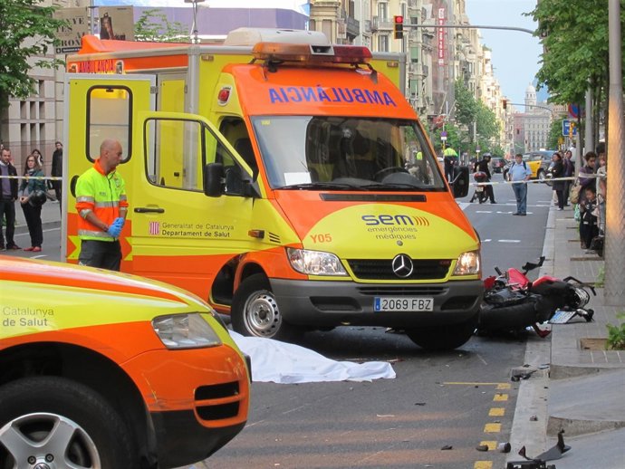 Accidente En El Eixample De Barcelona