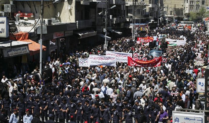 Manifestación Antigubernamental En Jordania