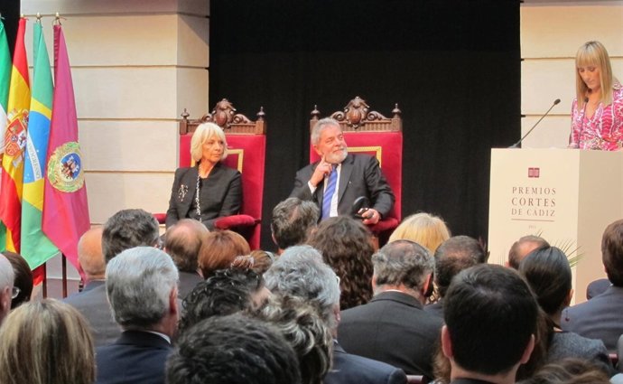 Lula Da Silva Recibe El III Premio Libertad Cortes De Cádiz
