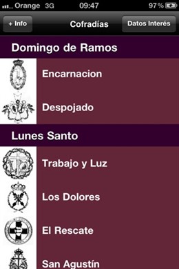 Aplicación Semana Santa Granada Desde Itunes 