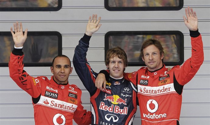 Vettel, Hamilton Y Button 