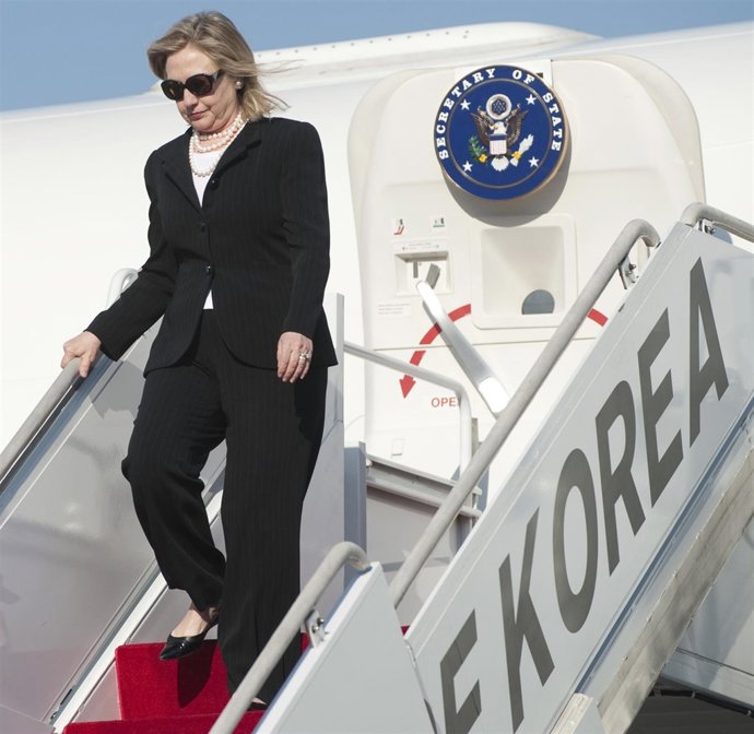 Hillary Clinton Llega A Corea Del Sur