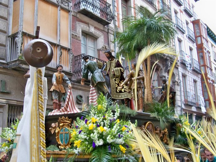 Imagen De La Tradicional Procesión De La Borriquilla De Valladolid