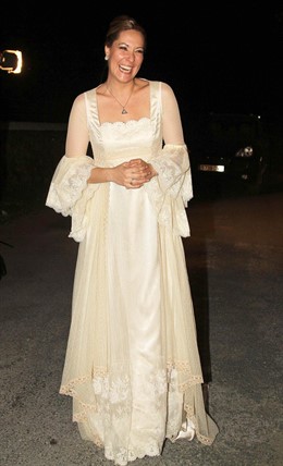 Rosario Mohedano en el día de su boda