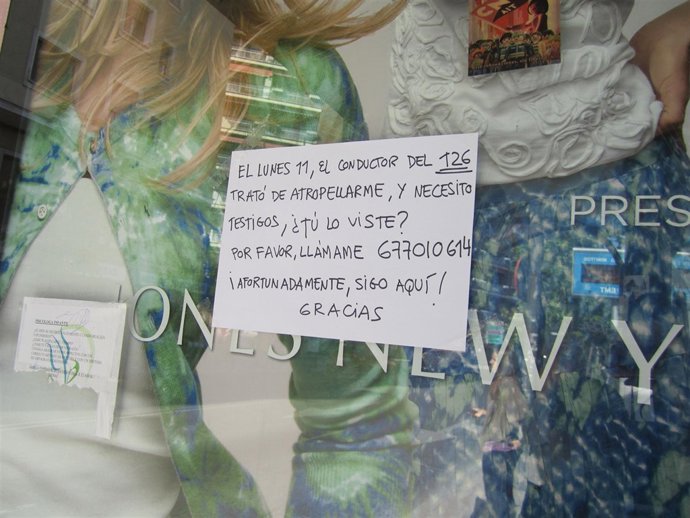 Cartel Que Busca Testigos De Un Atropello