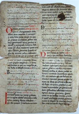 Toledo, 23/04/10.- Imagen De Uno De Los Manuscritos Medievales Hallados Reciente