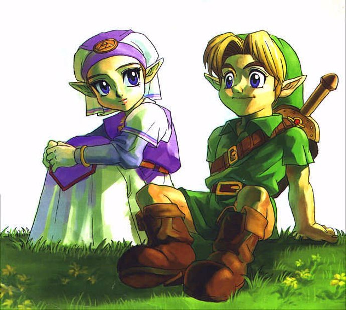 Zelda Y Link En Ocarina Of Time