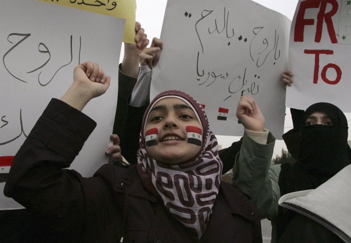 Manifestación en Siria