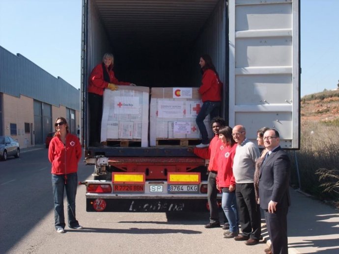 Parte Del Cargamento Que Se Enviará A Costa De Marfil