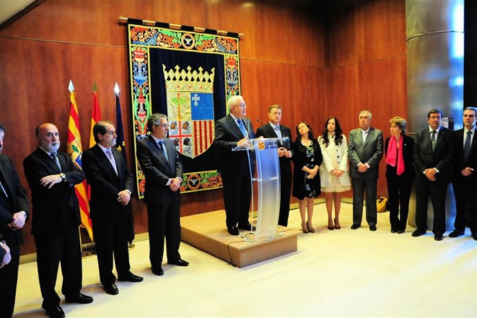 Biel, Durante La Celebración De San Jorge En Teruel