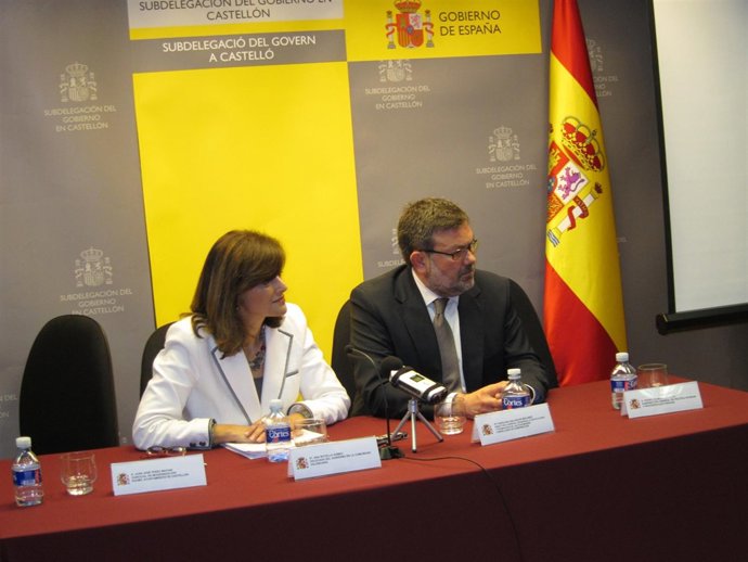 Ana Botella Y Antonio Lorenzo En Rueda De Prensa De Castellón