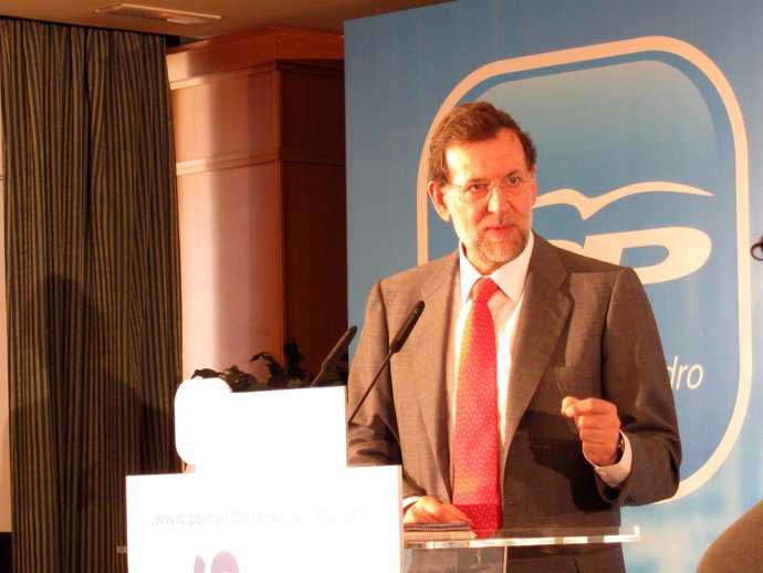 Mariano Rajoy comparace en Marbella
